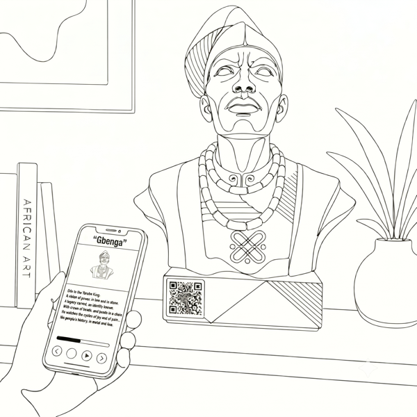 Custom poetry application displayed on mobile device